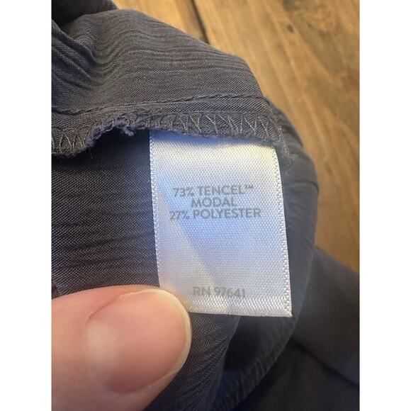 J Jill Pure Jill Sand Washed Pull On Wide Leg Cropped Pants Size Small Lagenlook - Picture 7 of 14